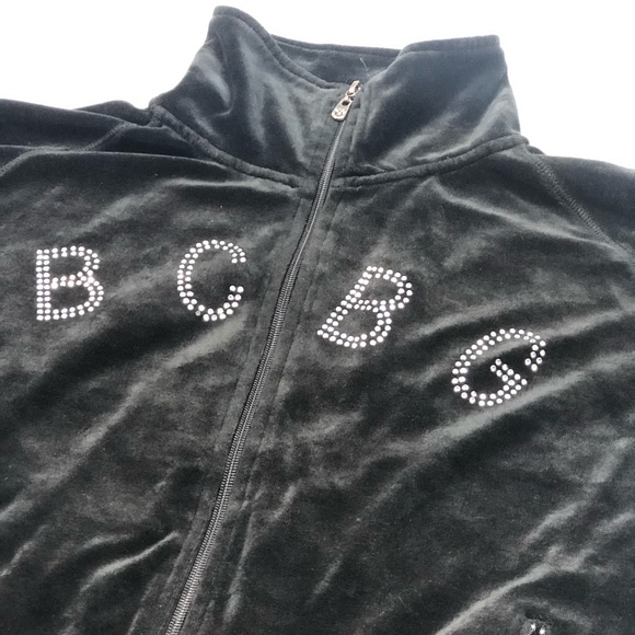 BCBGMaxAzria black velvet jacket size xl - Picture 7 of 9